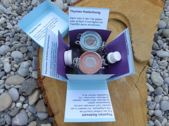 Hausapotheke mit Heilpflanzen