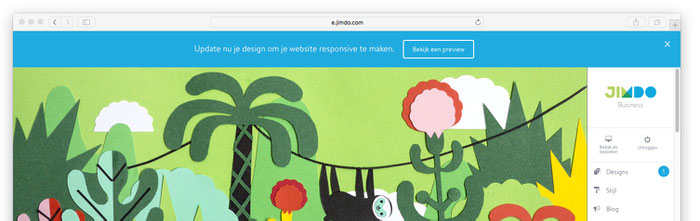 Responsive update Jimdo