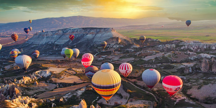 Hot air balloons