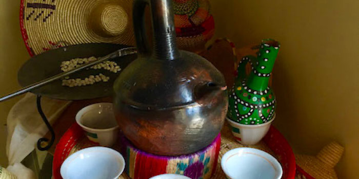 ethiopian coffee tray