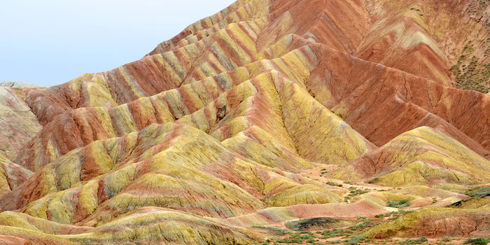 Zhangye, Gansu, China Rainbow Mountain