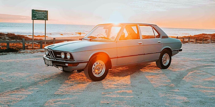 car on sandy beach