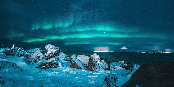 Northern lights Reykjavik