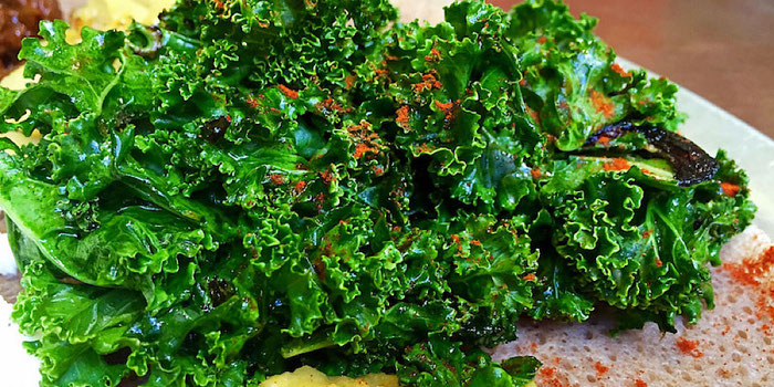 gomen wat Ethiopian kale salad