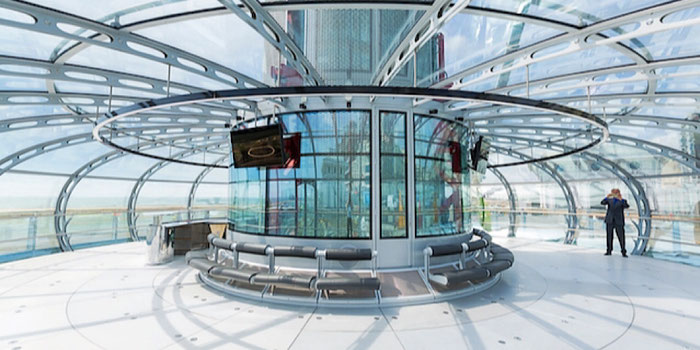 british airways i360 pod interior