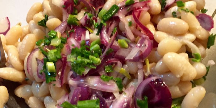 white bean salad