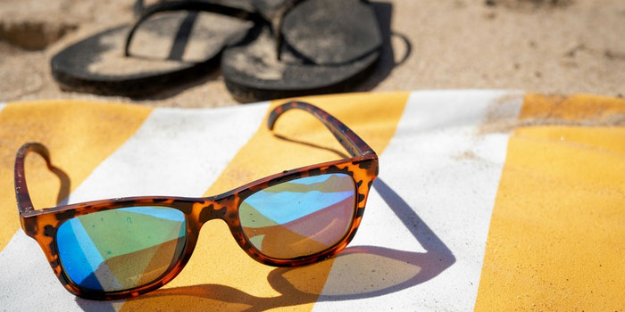 Sunglasses at the beach
