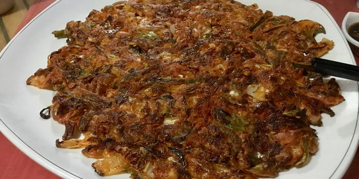 Korean kimchi pancake