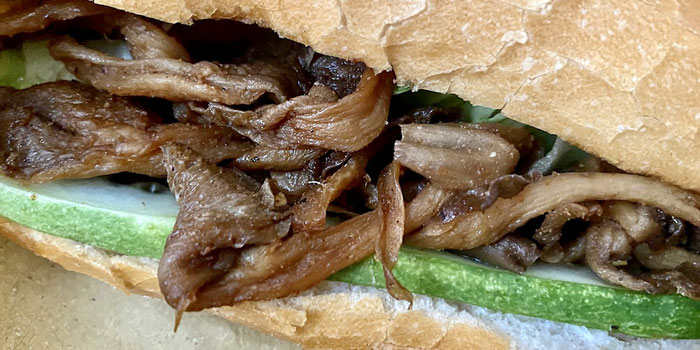 Mushroom powdered grilled rice