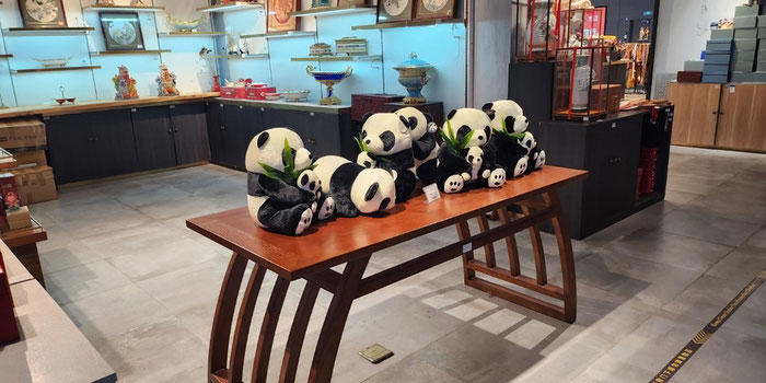 Canton heritage craft center panda display 