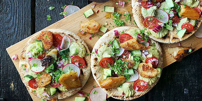 Vegan pita sandwich