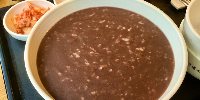 Korean red bean porridge 