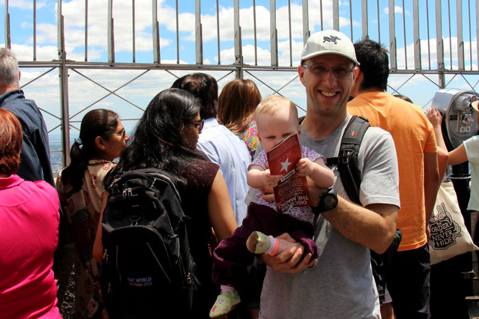 Empire State Building in NYC - Travel with a baby