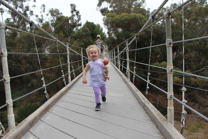 Spruce St Suspension Bridge San Diego - Travel California With a Baby