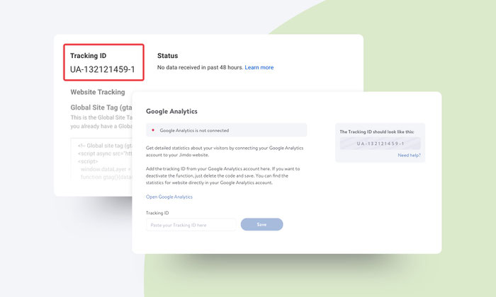 Collega Google Analytics al tuo sito Jimdo