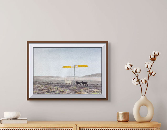 "lost in the highland?", size: 26x31cm