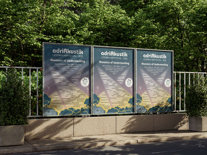 Lidermacherfestival adriAkustik Manufaktur 2024 Plakat