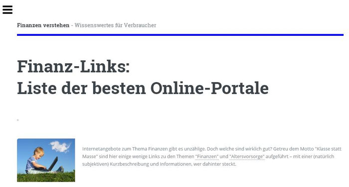 Hinweis auf unser Webangebot auf dem Online-Portal "Finanzen verstehen" (Screenshot vom 07.04.2017)