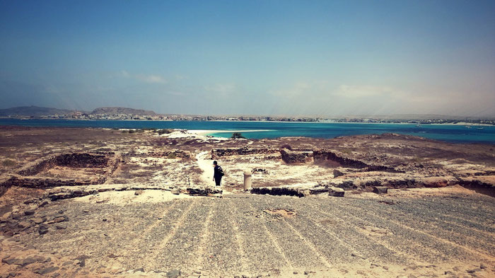Mia exploring Islet of Sal Rei