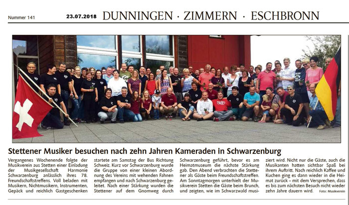 Schwarzwälder Bote 22.06.2018