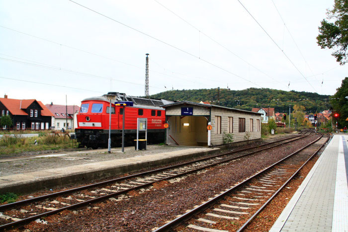 232 abgestellt im Bahnhof Blankenburg
