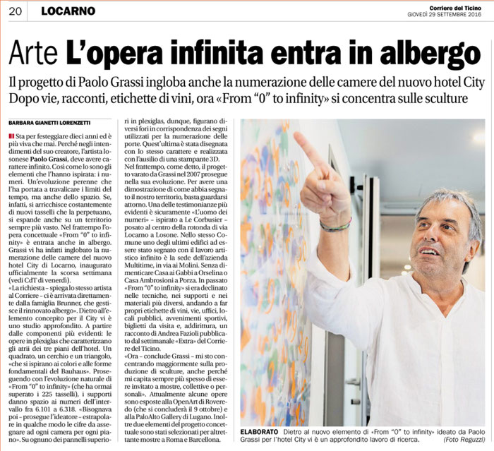 Corriere del Ticino - Barbara Gianetti Lorenzetti - 29 settembre 2019