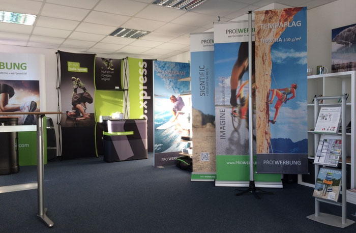Showroom BENTE MEDIA Werbesysteme Chemnitz