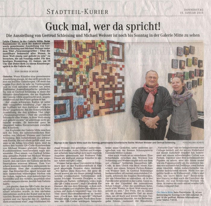 Stadtteil-Kurier, Sigrid Schuer, 15.01.2015