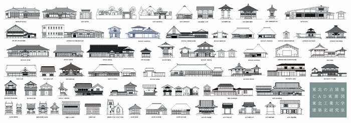 東北工業大学 中村研 建築史研究室 東北の古建築 実測図展示