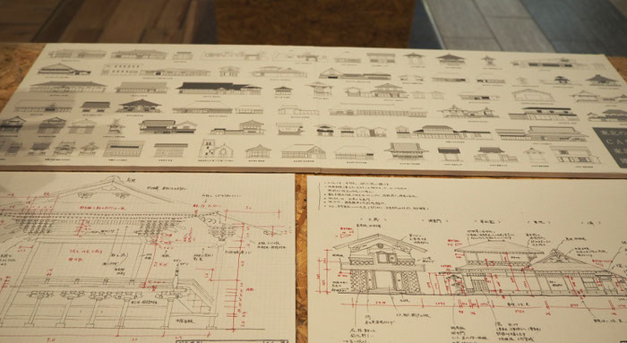 東北工業大学 中村研 建築史研究室 東北の古建築 実測図展示