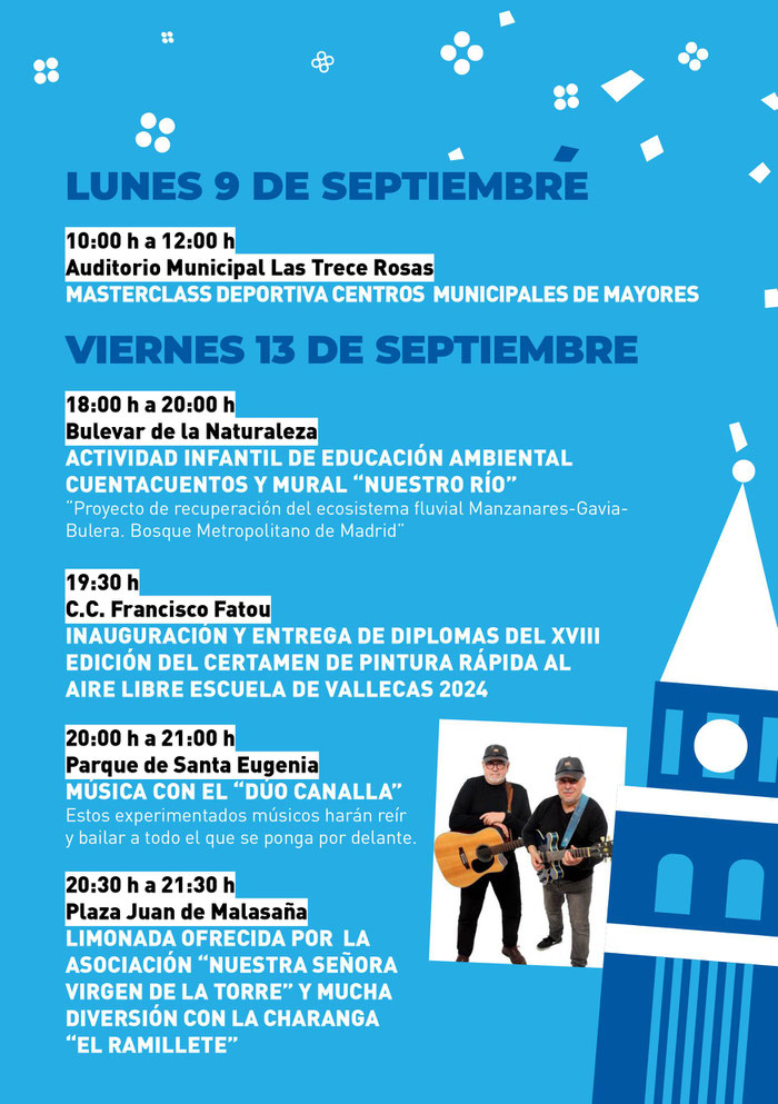 Fiestas de Villa de Vallecas Programa