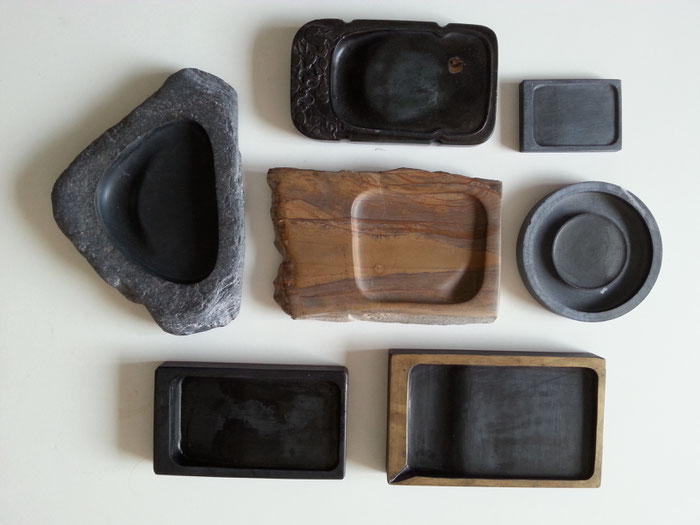 4. 'treasure': Inkstone. The ink is rubbed on it together with water to form a black writing fluid. photo © Kolja Quakernack