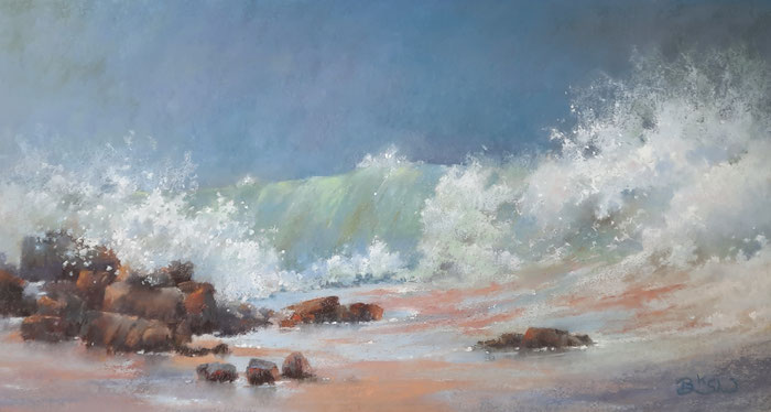 Wave. Rocks. Ocean.