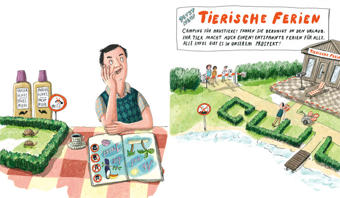 Illustration Flensburg Editorial Ulrike König