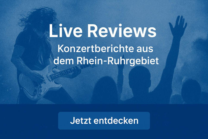 „Bannerbild: Gitarrist und Publikum bei Live-Konzert – Inside Ruhr Reviews“