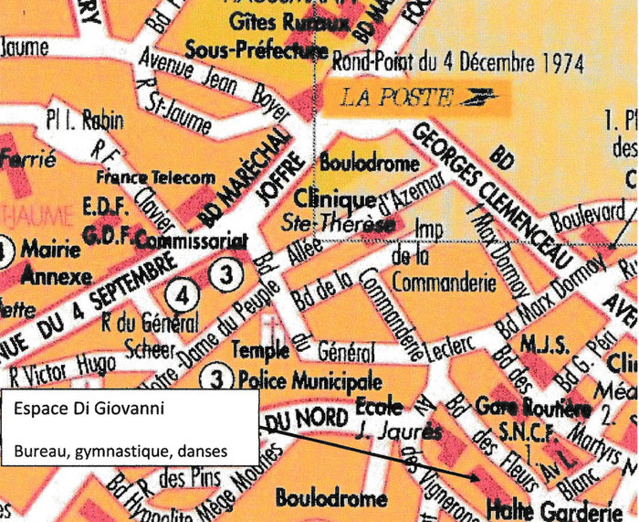 BUREAU DU CLUB, Gymnastique, danses : Espace Di Giovanni