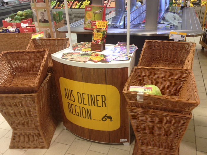 Das regionale Angebot im Supermarkt - eher überschaubar.