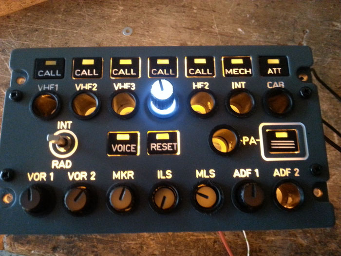 Audio Control Panel Airbus A320 Cockpit