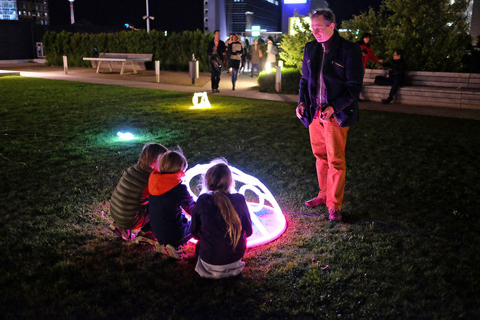 Während der Nacht der Musseen in Frankfurt, 2017, Foto: Hagen Heergeist