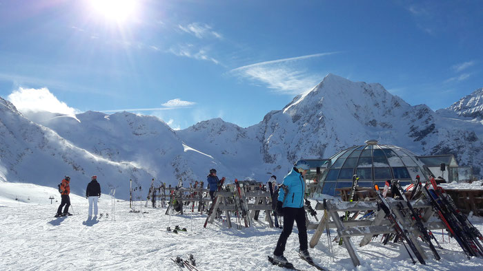 Madritschhütte im Skigebiet Sulden