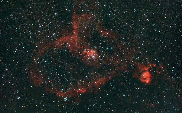 IC 1805, Herznebel, Melotte 15, NGC 896, Kassiopeia