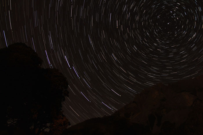 Startrails, Strichspuren, Großer Wagen, Ramsau