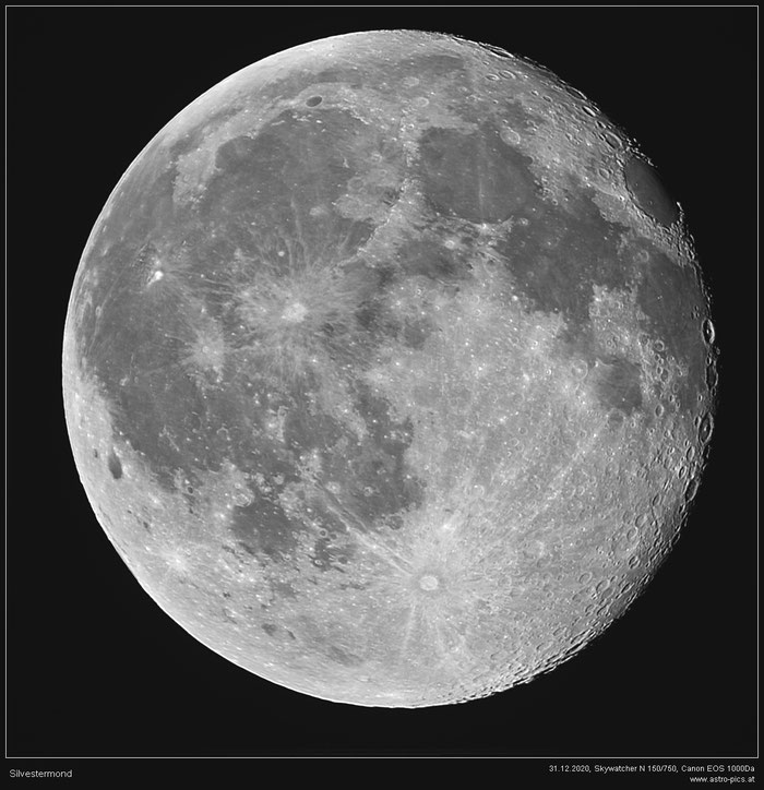 Der Mond am 31.12.2020