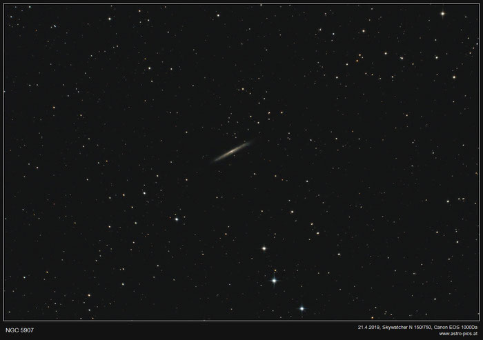 NGC 5907, Galaxie