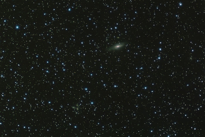 NGC 7331 Spiralgalaxie und Stephans Quintett, Sternbild Pegasus