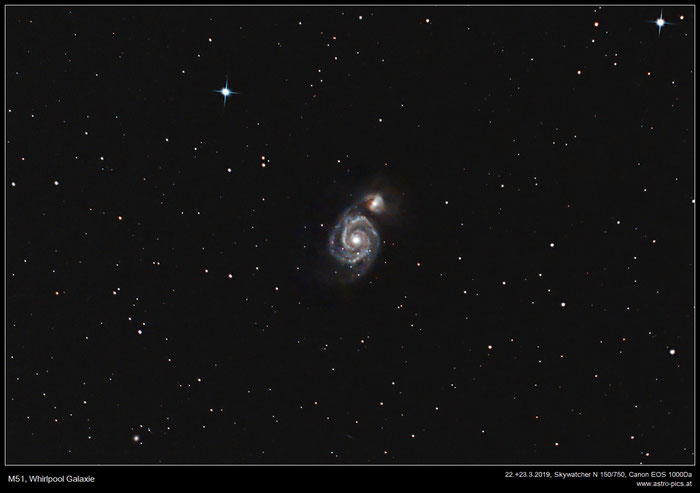 M51, Whirlpool Galaxie, Strudel Galaxie