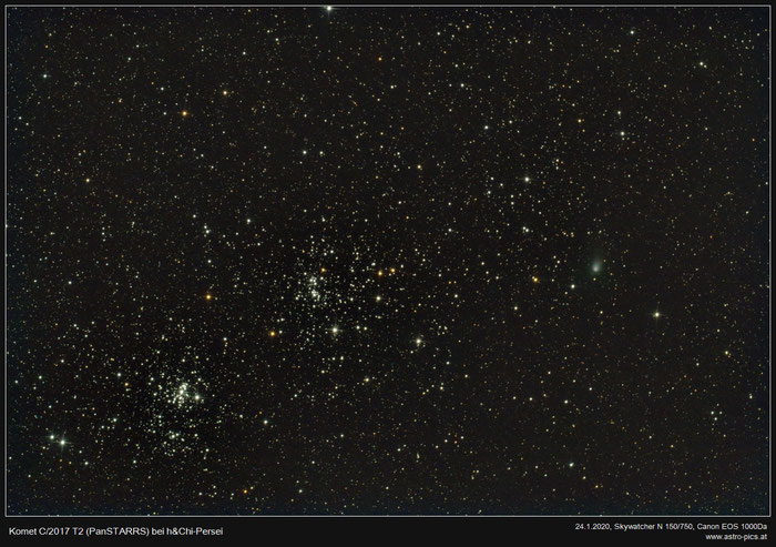 Komet PANSTARRS bei h&Chi-Persei