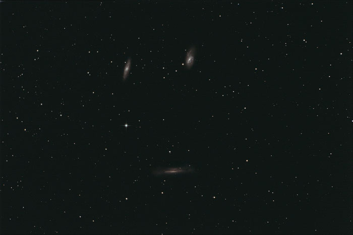 Leo Triplet, M65, M66, NGC 3628