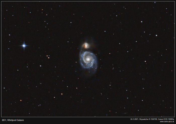 M51, Whirlpool Galaxie