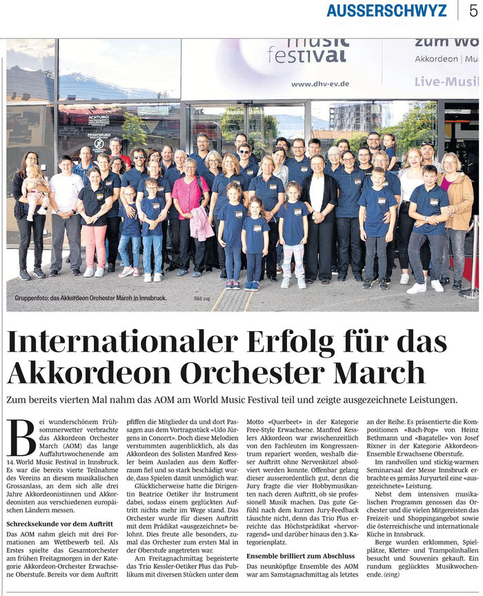 World Music Festival in Innsbruck, 29.Mai bis 1.Juni 2025